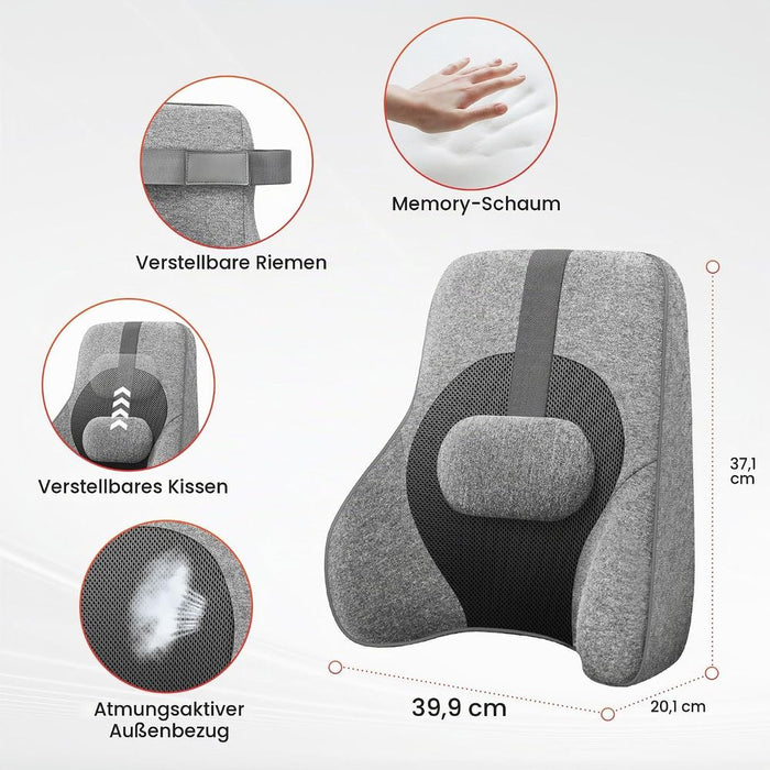 Comfier Memory-Schaum-Rückenmassagekissen CF-1503S