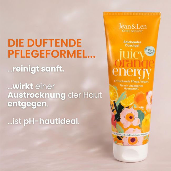 Jean & Len Duschgel Orange & Ingwer
