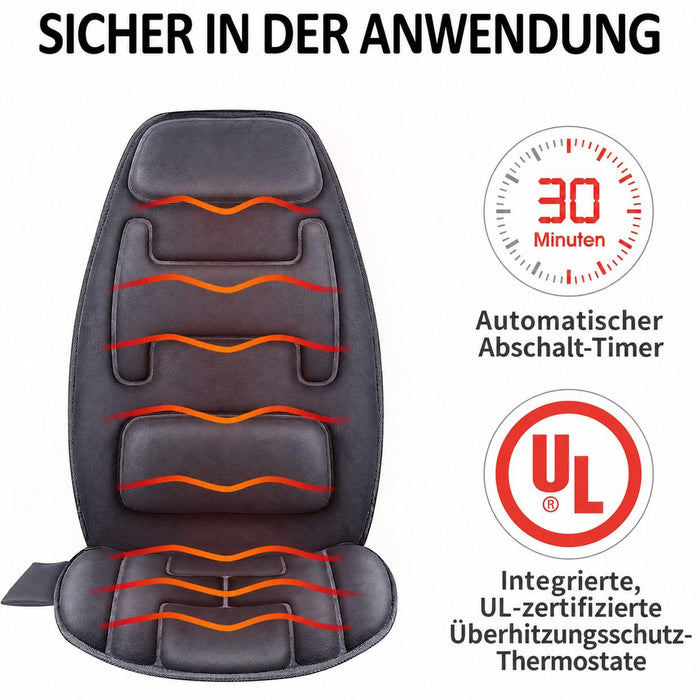 Snailax Vibrations-Sitzauflage mit zehn Motoren