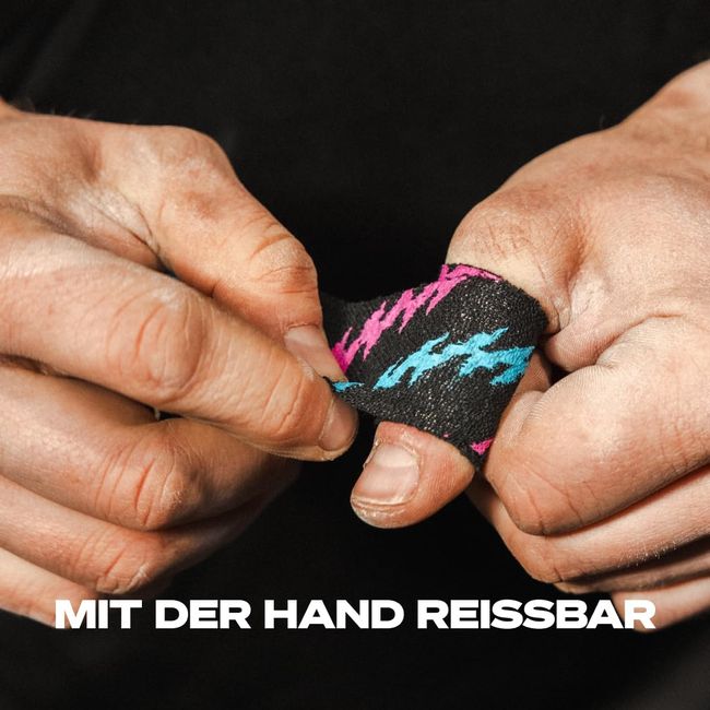SPORTTAPE Hook Grip Daumentape – 3 Rollen - 3,8 cm x 4,8 Rosa