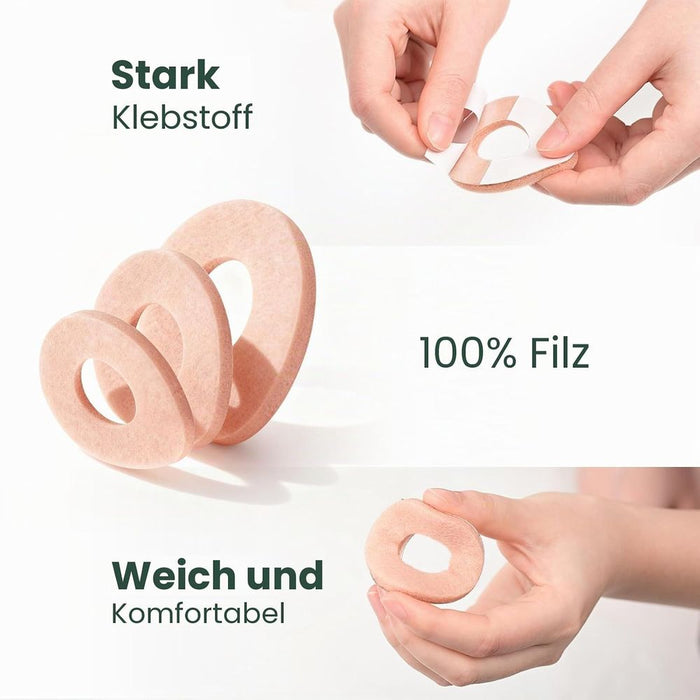 Welnove ovale Filz-Druckschutzpolster