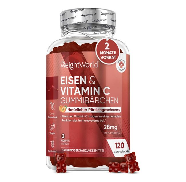 WeightWorld Eisen & Vitamin C Gummibärchen