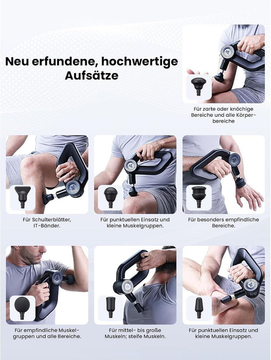 BOB AND BRAD D6 Pro Massagepistole mit OLED-Anzeige