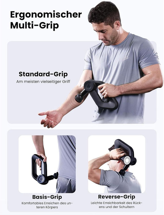 BOB AND BRAD D6 Pro Massagepistole mit OLED-Anzeige