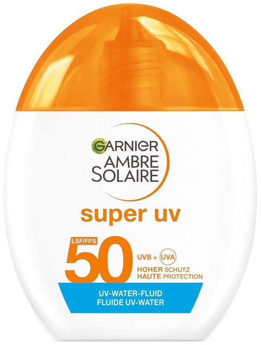 Garnier Ambre Solaire Super UV UV-Water-Fluid LSF 50 Gesicht