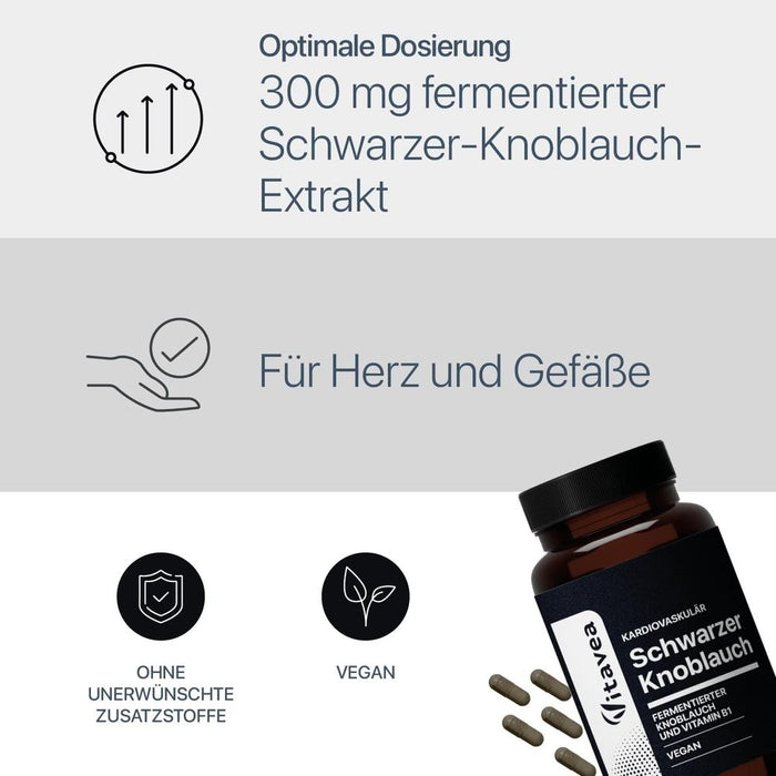 Vitavea Schwarzer Knoblauch mit Vitamin B1