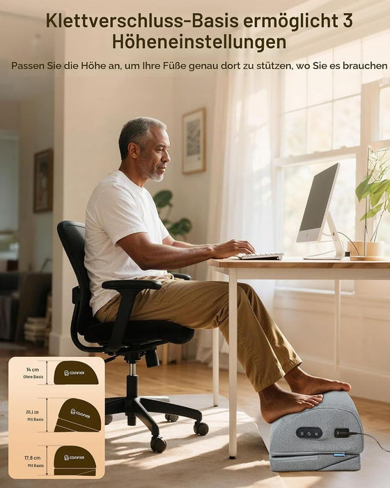 Comfier Beheizbare Massage-Fußstütze CF-5420