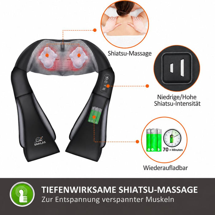 Snailax Akku-Nackenmassagegerät SL-632NC