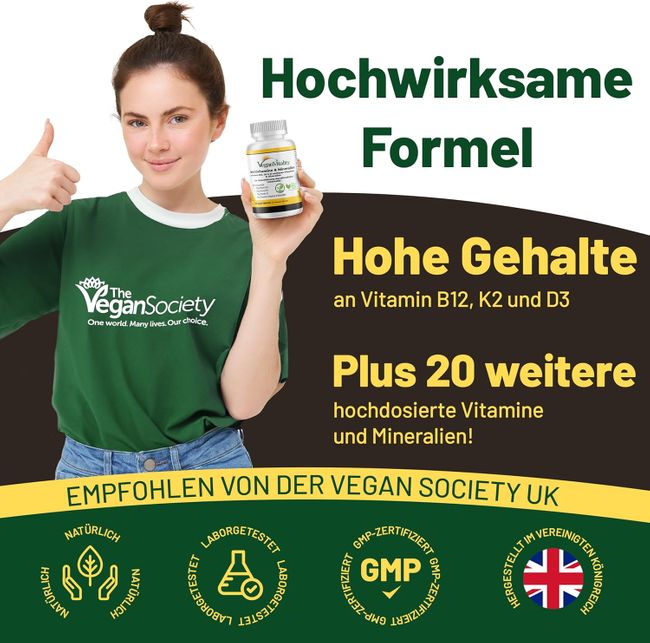 Vegan Vitality Multivitamin Tabletten