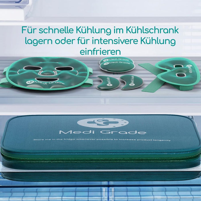 Medi Grade GFS01 Kühlmasken-Kombination für Gesicht und Augen
