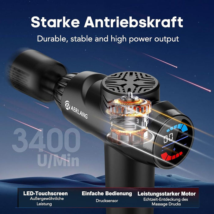 AERLANG Massagepistole mit Wärme- und Kältefunktion