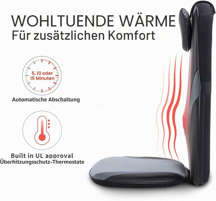 Snailax Shiatsu-Sitzauflage mit Gel-Massageknoten
