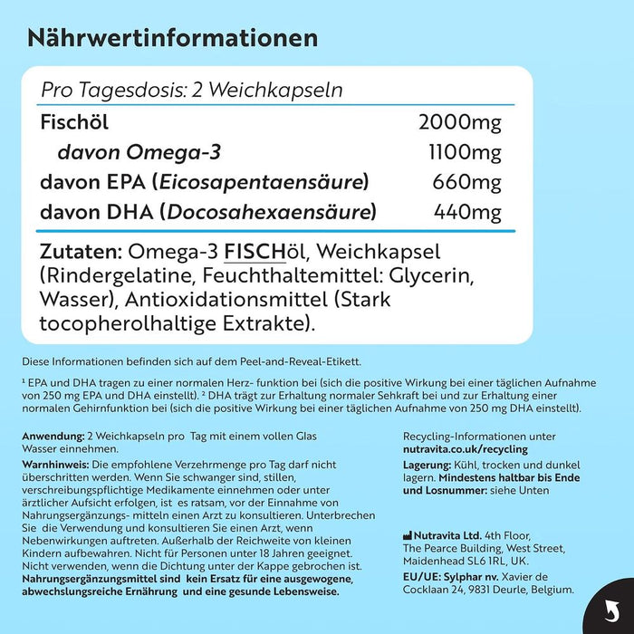 Nutravita Omega-3 Fischöl