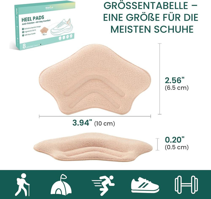Welnove Fersenpolster mit Stoffbezug