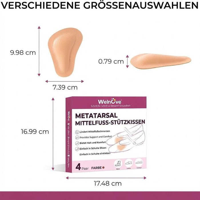 Welnove Leder-Vorfußpolster