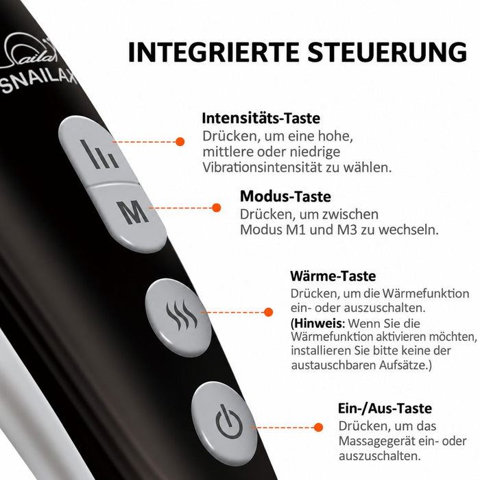 Snailax Akku-Perkussionsmassagegerät mit Wärme
