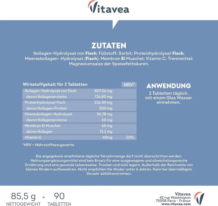 Vitavea Multi-Kollagen mit Vitamin C