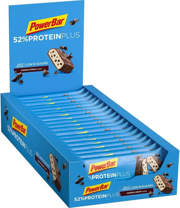 PowerBar Protein Plus 52% Cookies&Cream - High Protein Low Sugar Riegel