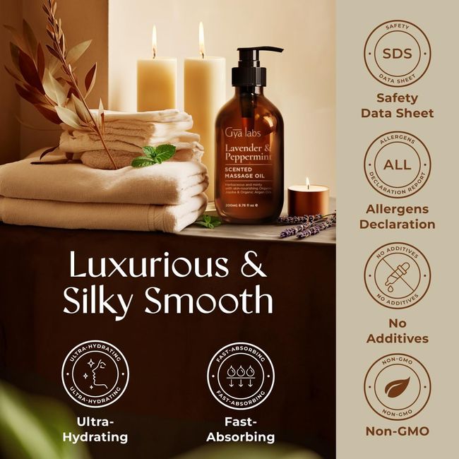Gya Labs Lavendel- & Pfefferminz-Massageöle