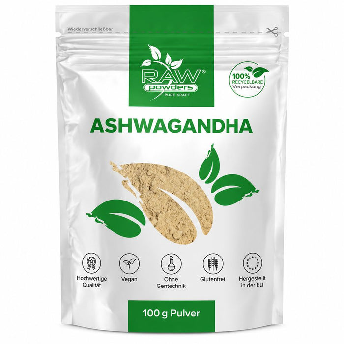 Raw Powders Ashwagandha-Extrakt Pulver
