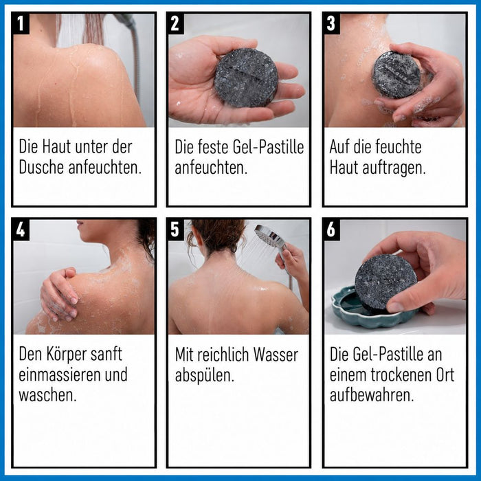 Valquer Festes Duschgel Aktivkohle