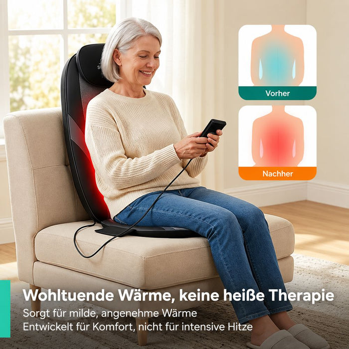 Snailax Shiatsu-Massagesitzauflage mit Punktmassage