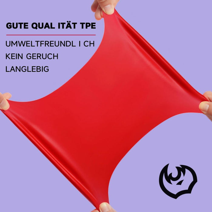 FitBeast Flache TPE-Trainingsbänder, vier Widerstandsstufen
