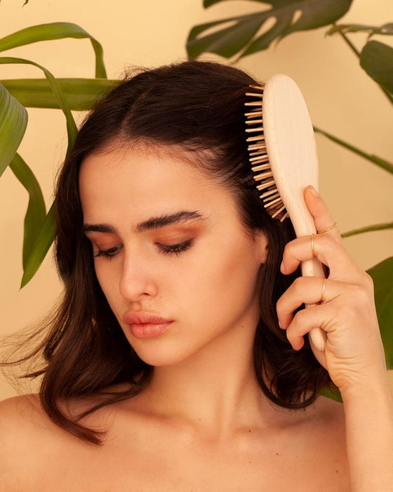 GYADA COSMETICS Ovale Buchenholz-Haarbürste Medium