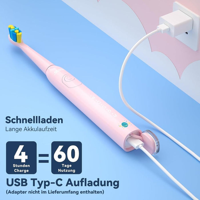 SEAGO Kinder-Schallzahnbürste SG-2303E, rosa