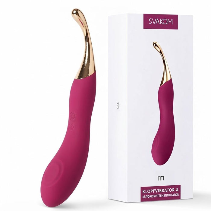 SVAKOM TITI 3-in-1-Vibrator mit App-Steuerung und drei Aufsätzen