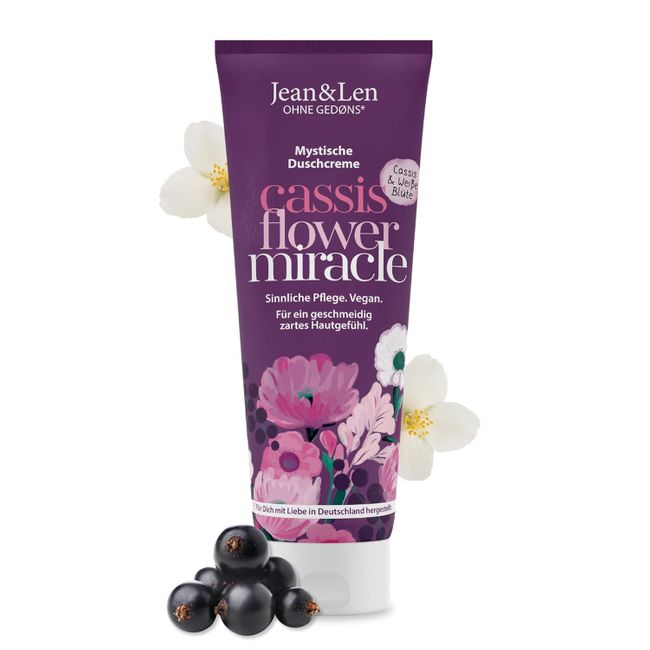 Jean & Len Mystische Duschcreme Cassis & Weiße Blüte