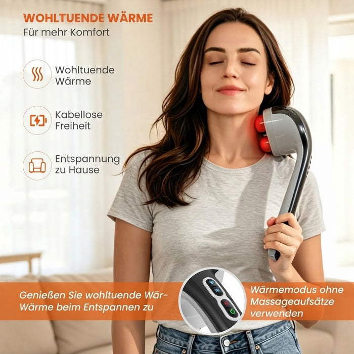 Snailax Akku-Doppelkopf-Massagegerät SL-498