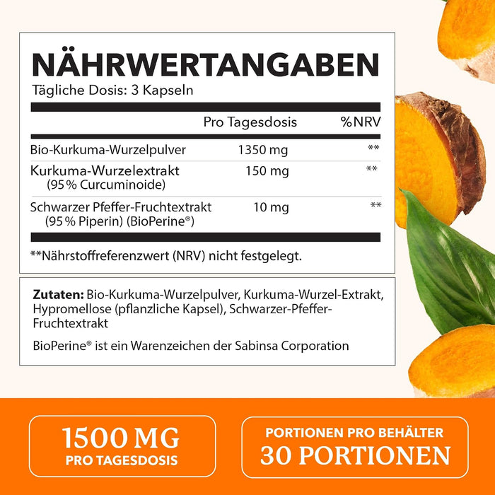 BioSchwartz Kurkuma mit schwarzem Pfeffer
