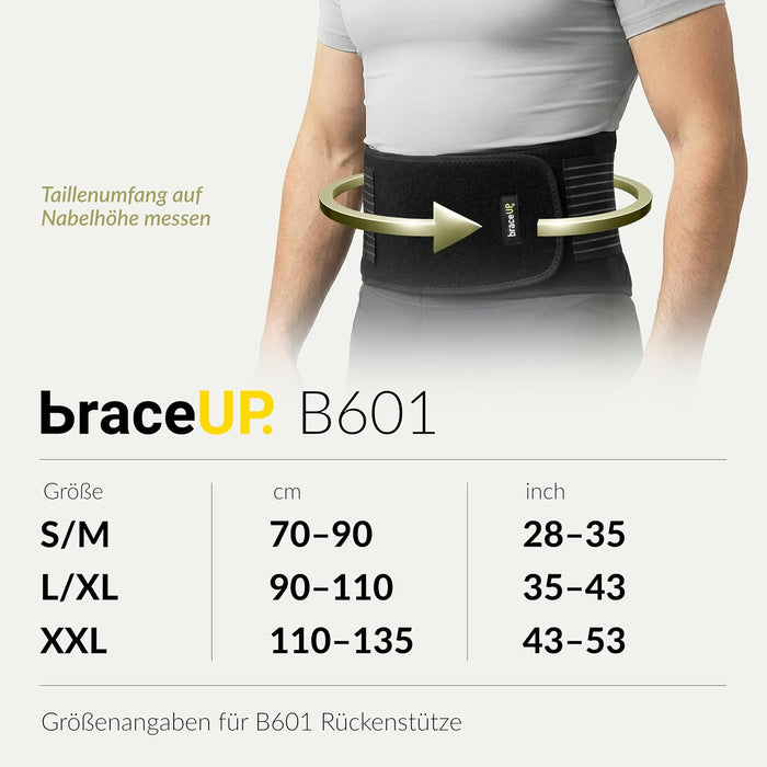 BraceUP Rückenstützgurt B601, L/XL
