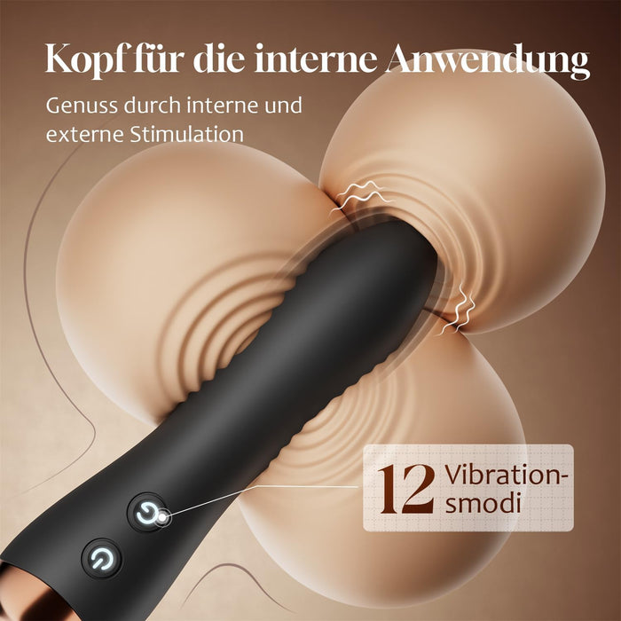 Cacuola Doppelkopf-Vibrator mit 360-Grad-Gelenkkopf