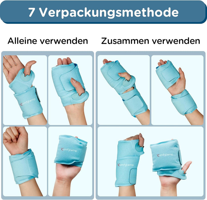 Comfytemp Handgelenk-Kühlmanschetten, 2 Stück
