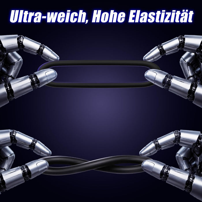 HIVEFUN Silikon-Penisringe Set Schwarz