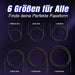 HIVEFUN Silikon-Penisringe Set Schwarz