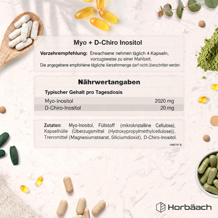 Horbäach Myo-Inositol und D-Chiro-Inositol