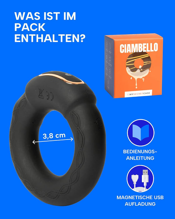 MySecretCase Ciclone Penisring mit App-Steuerung