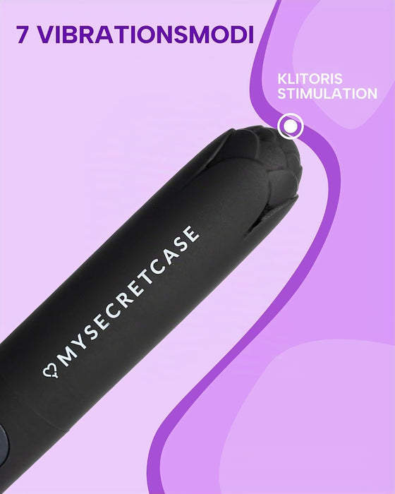 MySecretCase Mini-Auflegevibrator Schwarz