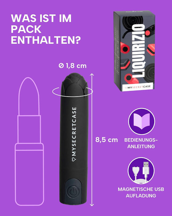 MySecretCase Mini-Auflegevibrator Schwarz