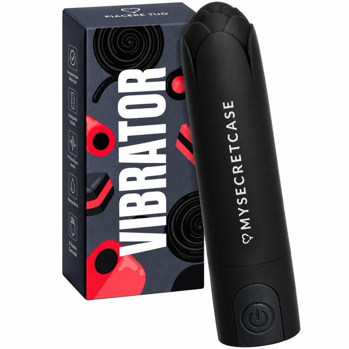 MySecretCase Mini-Auflegevibrator Schwarz
