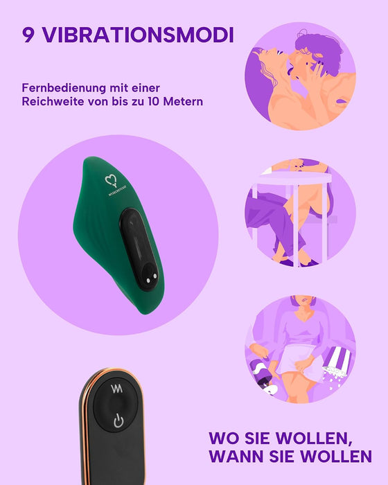 MySecretCase Mini-Auflegevibrator mit Fernbedienung