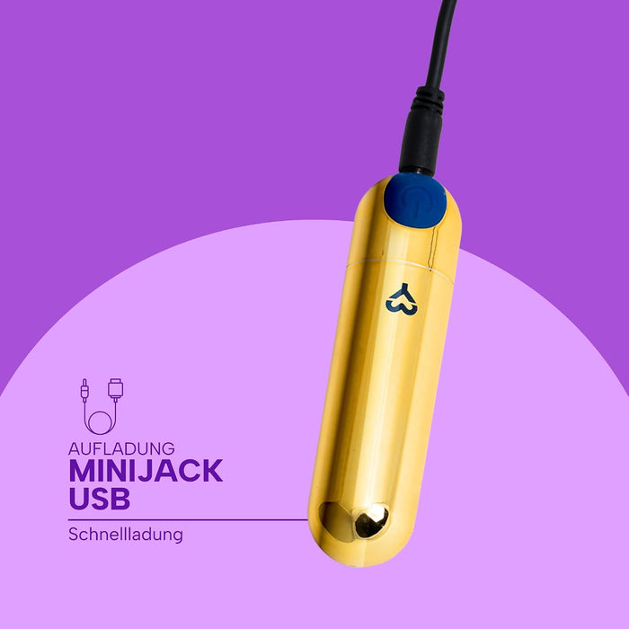 MySecretCase Mini-Vibrator mit drei Wechselaufsätzen