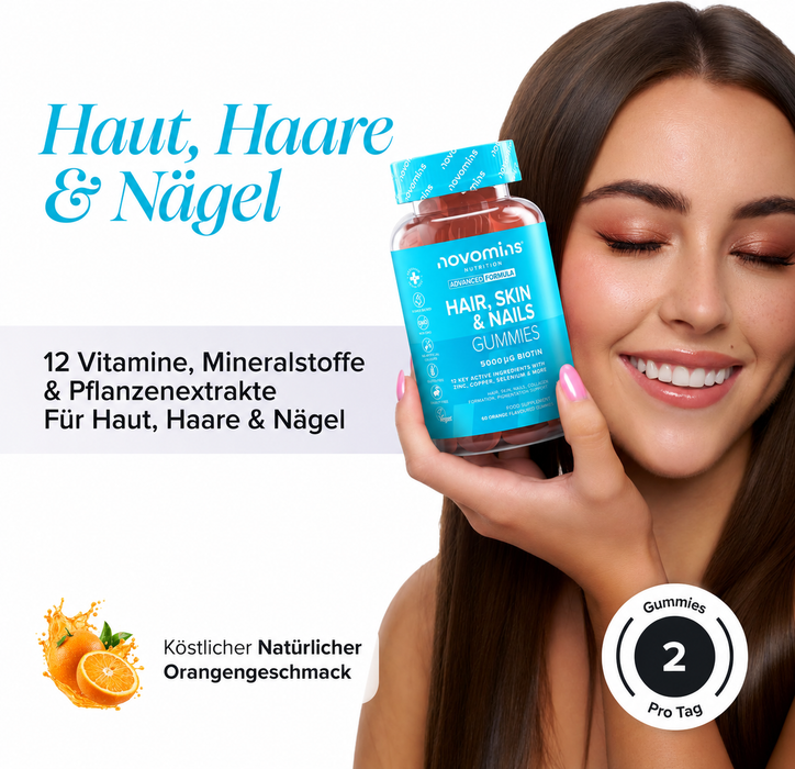 Novomins Haut-Haare-Nägel-Komplex