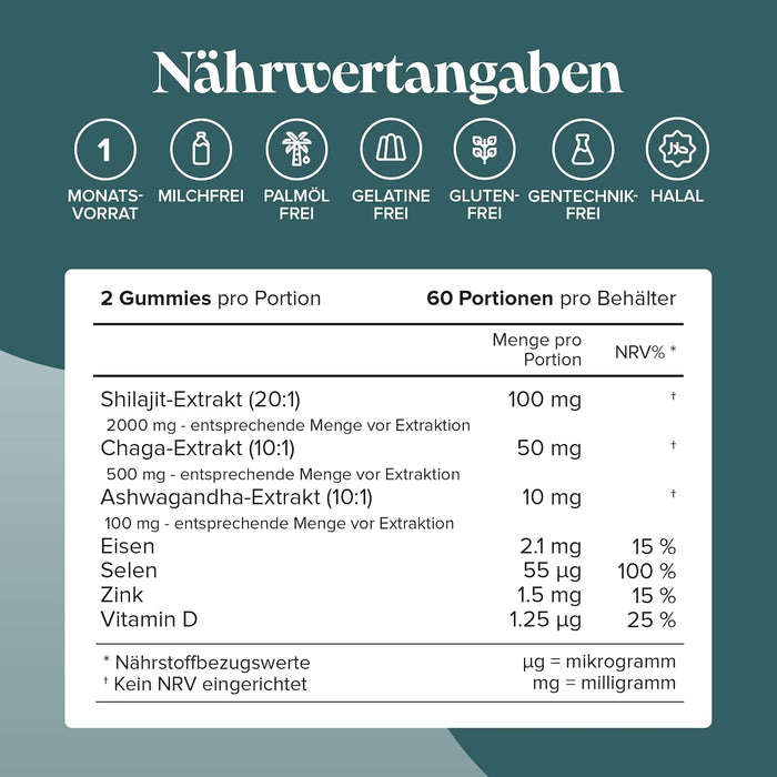 Novomins Shilajit Pflanzen-Pilz-Komplex