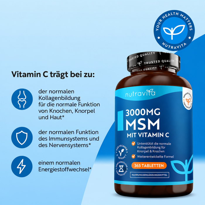 Nutravita MSM mit Vitamin C