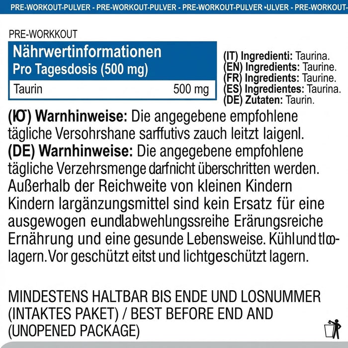 Yamamoto Nutrition Tau Powder Taurin