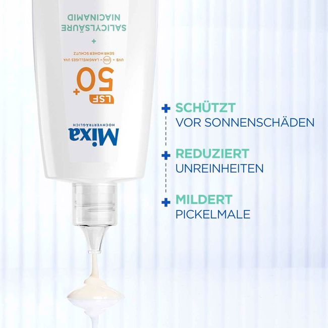 Mixa Tägliches UV Fluid LSF50+ Anti Unreinheiten